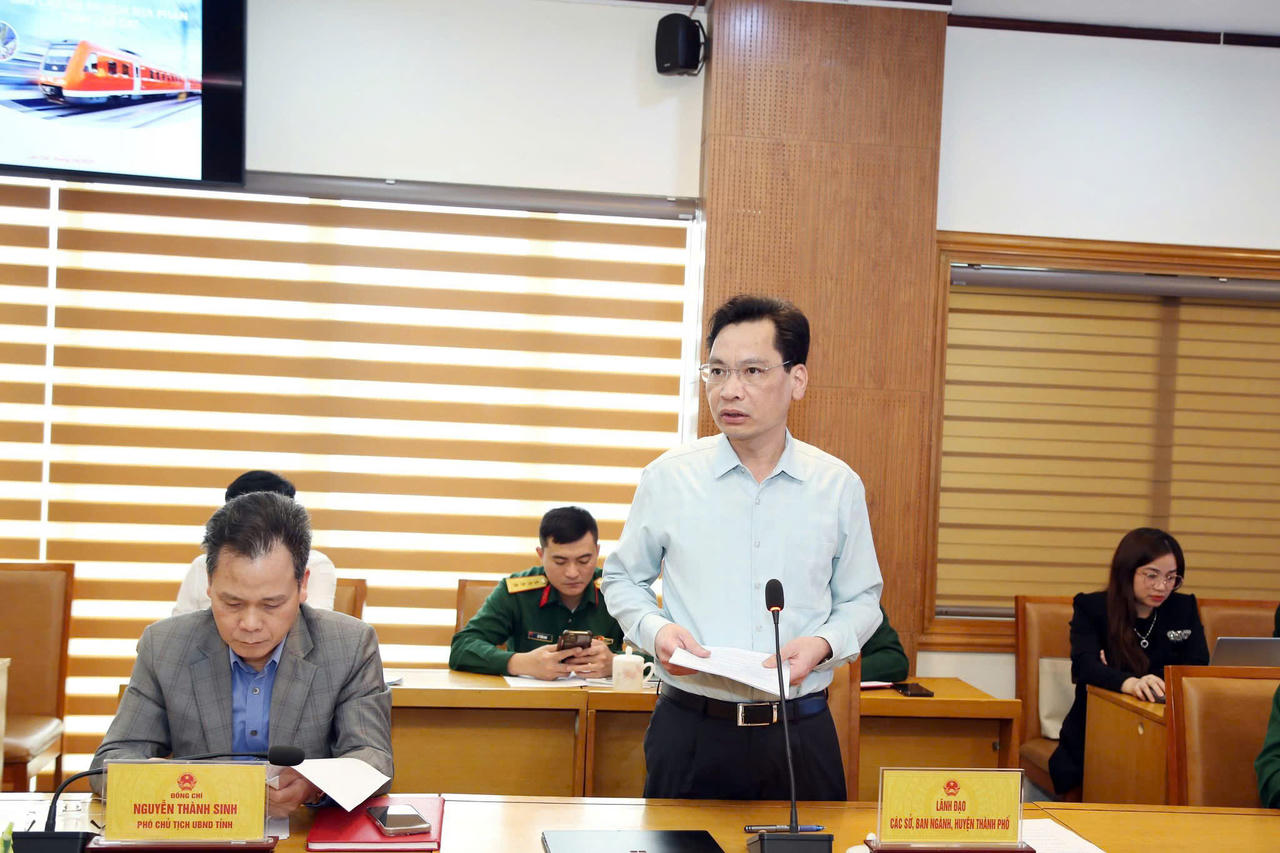 Họp bàn triển khai Dự án đường sắt Lào Cai - Hà Nội - Hải Phòng