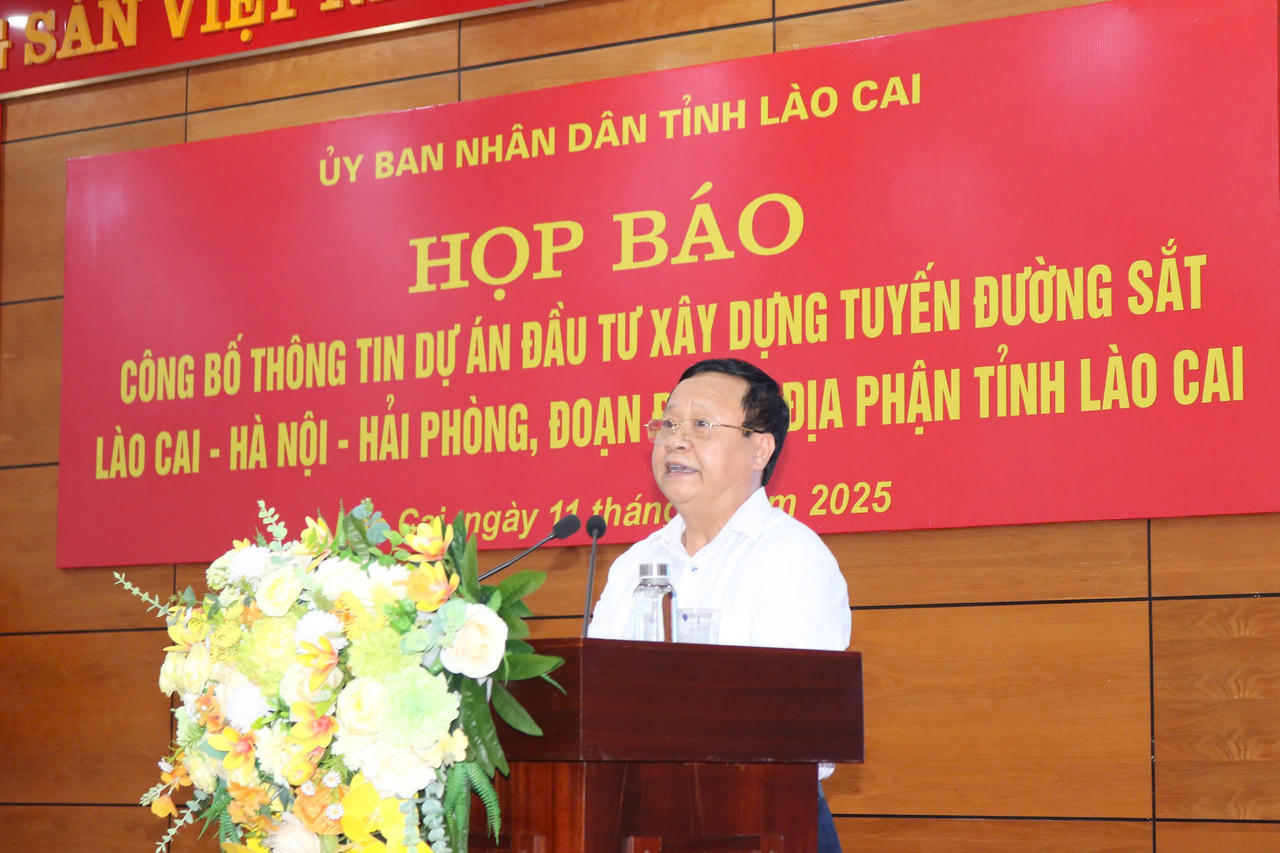 Lào Cai thông tin về Dự án đường sắt hơn 200.000 tỷ đồng