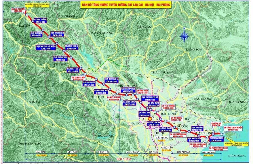 Phát động 90 ngày đêm hoàn thành GPMB dự án đầu tư xây dựng tuyến đường sắt Lào Cai - Hà Nội - Hải Phòng