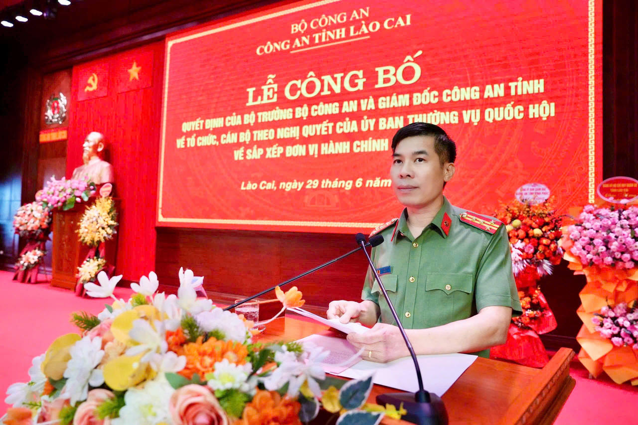 Đại tá Cao Minh Huyền được bổ nhiệm giữ chức Giám đốc Công an tỉnh Lào Cai mới 