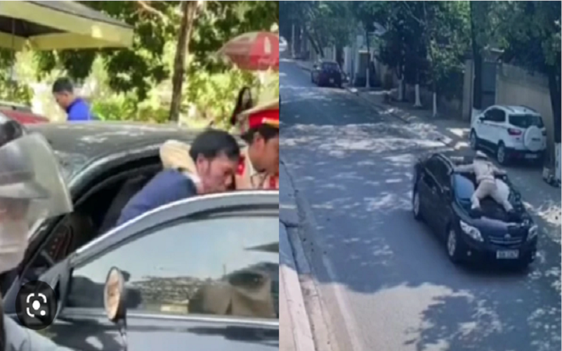 Khởi tố Phó Giám đốc trung tâm Giáo dục thường xuyên hất CSGT lên nắp capo rồi bỏ chạy