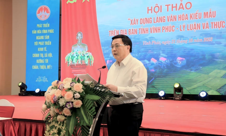 Vĩnh Phúc tổ chức Hội thảo khoa học xây dựng Làng văn hóa kiểu mẫu