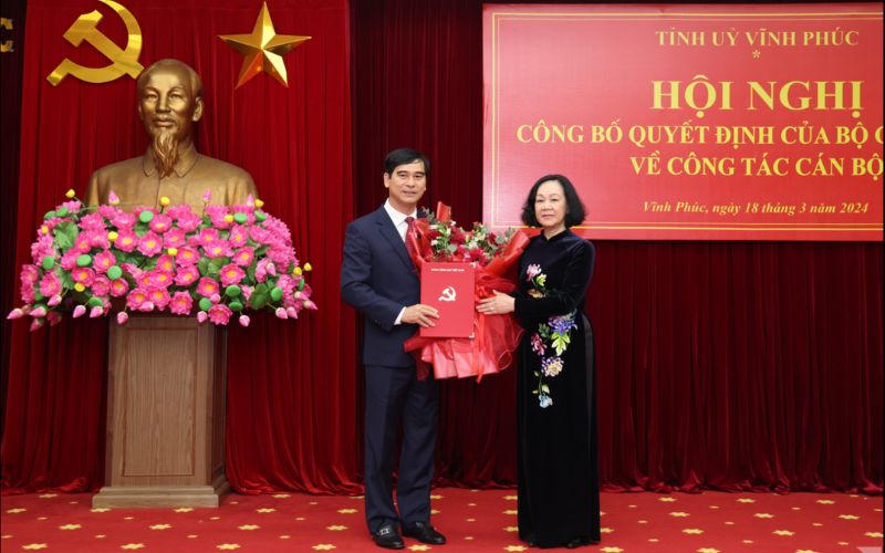 Ông Dương Văn An được điều động, chỉ định làm Bí thư Tỉnh ủy Vĩnh Phúc