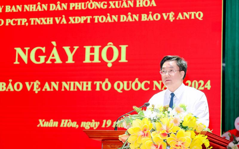 Phó Chủ tịch Ủy ban Trung ương MTTQ Việt Nam dự Ngày hội toàn dân bảo vệ an ninh Tổ quốc tại thành phố Phúc Yên