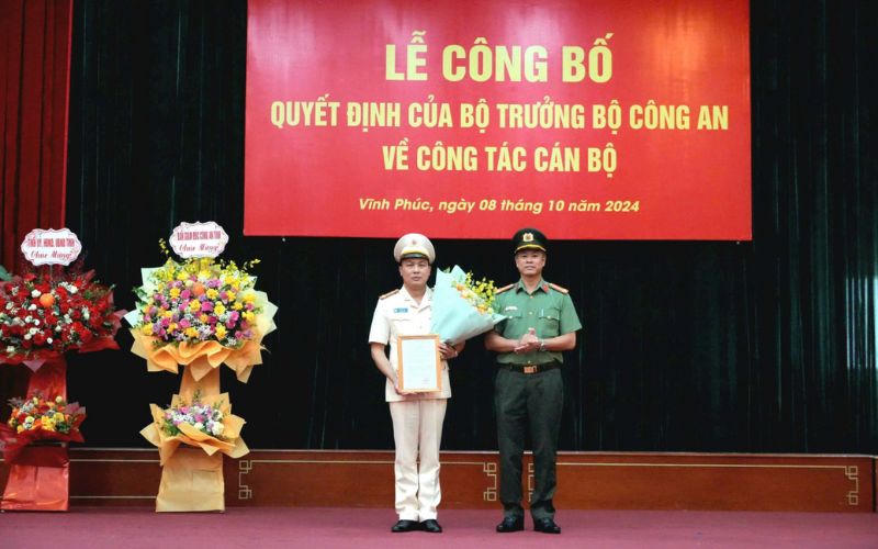 Đại tá Lê Văn Tuân được bổ nhiệm Phó Giám đốc Công an tỉnh Vĩnh Phúc