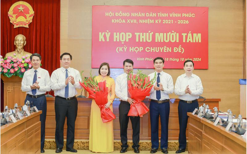Vĩnh Phúc bầu 1 Phó Chủ tịch HĐND tỉnh và 2 Phó Chủ tịch UBND tỉnh