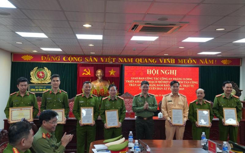 Công an Hòa Bình mở đợt cao điểm tấn công, trấn áp tội phạm dịp Tết Nguyên đán