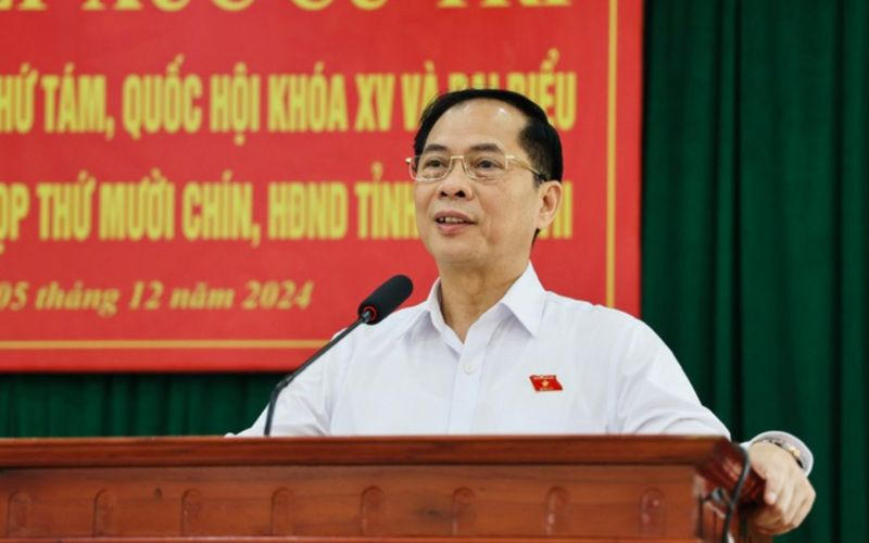 Phó Thủ tướng Bùi Thanh Sơn dự Hội nghị tiếp xúc cử tri Vĩnh Phúc