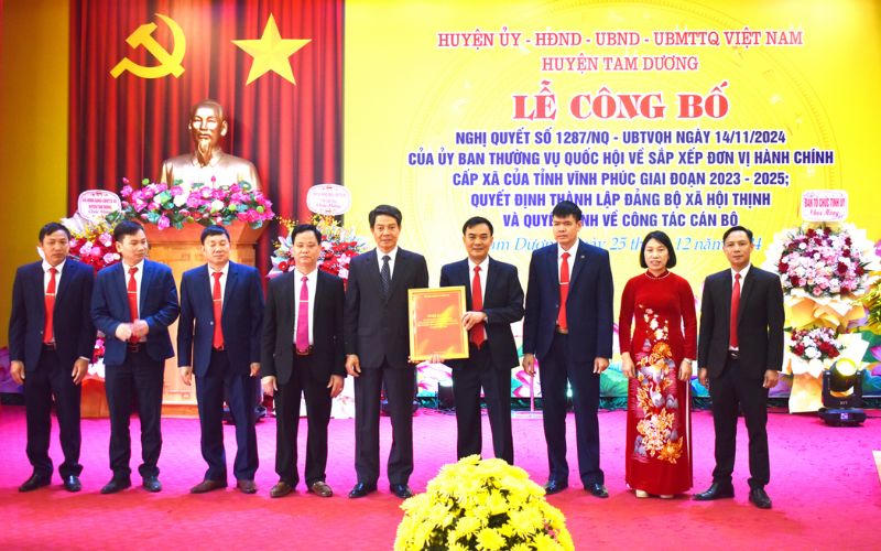 Vĩnh Phúc hoàn thành việc sắp xếp các đơn vị hành chính cấp xã