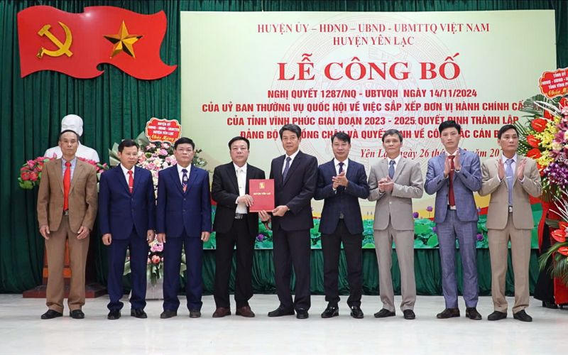 Vĩnh Phúc hoàn thành việc sắp xếp các đơn vị hành chính cấp xã