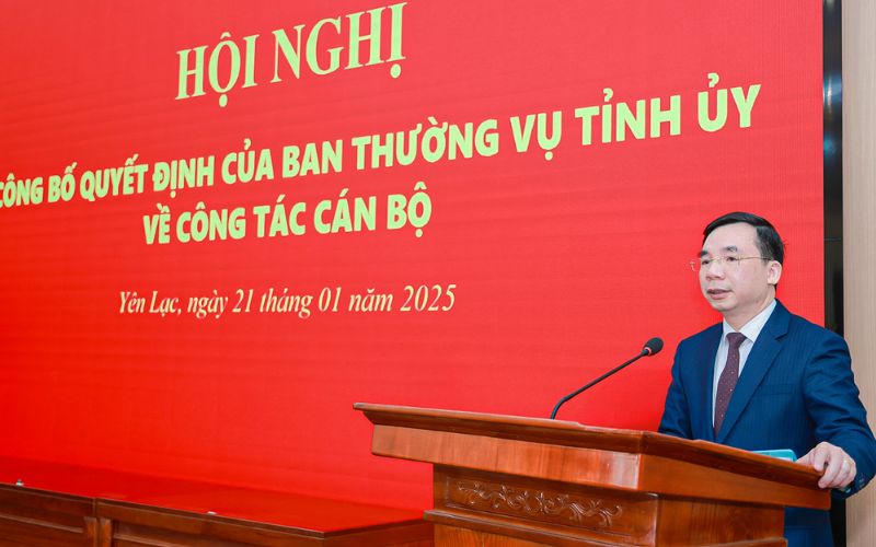Vĩnh Phúc: Phó Ban Dân vận Tỉnh ủy làm Bí thư Huyện ủy Yên Lạc