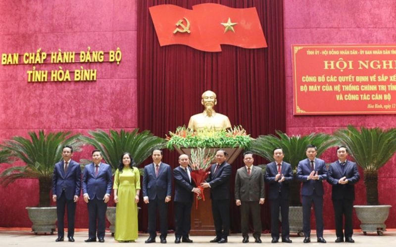 Hòa Bình hoàn thành sắp xếp, tổ chức tinh gọn bộ máy