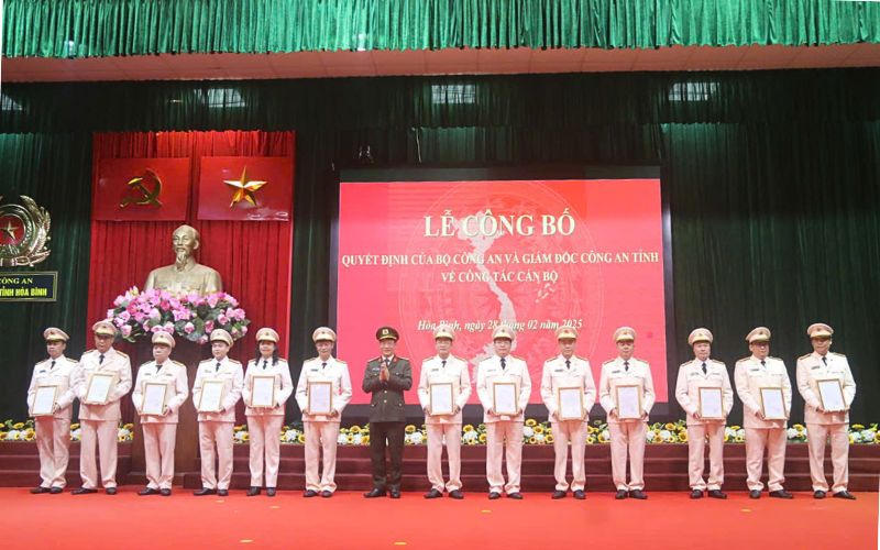 Gần 1.000 cán bộ, chiến sĩ công an tỉnh Hoà Bình nhận nhiệm vụ mới