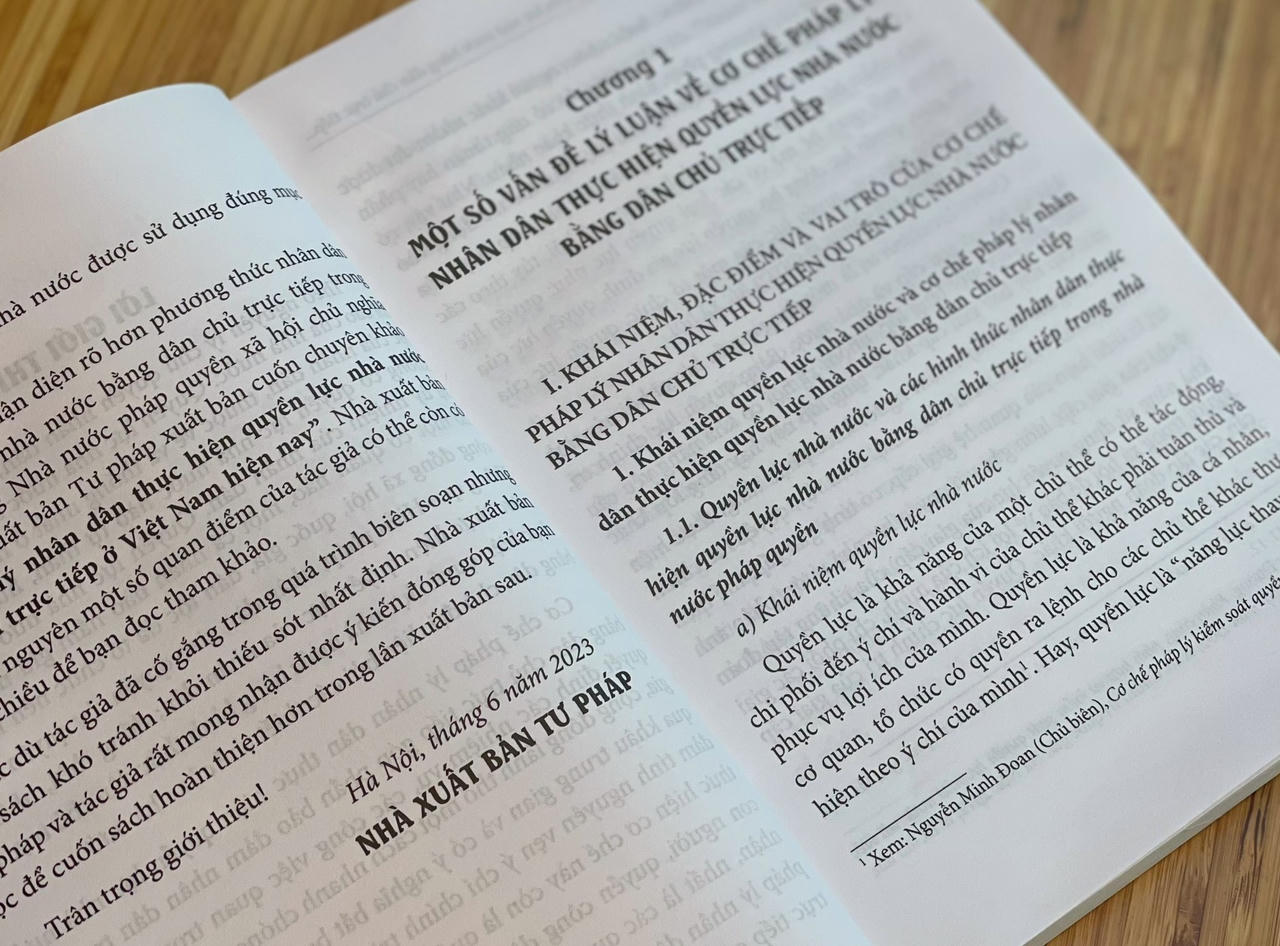 Cơ chế pháp lý nhân dân thực hiện quyền lực nhà nước bằng dân chủ trực tiếp ở Việt Nam hiện nay