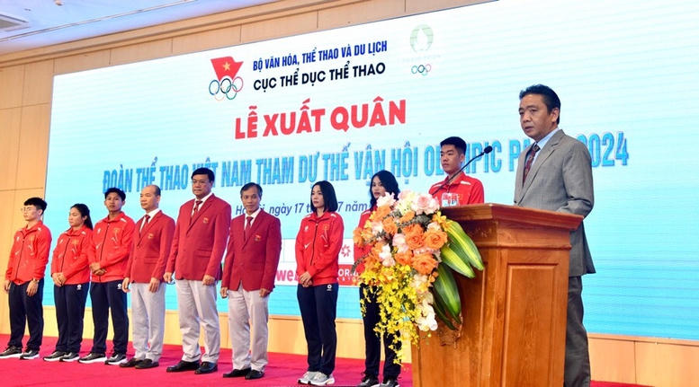 Lễ xuất quân tham dự Olympic Paris 2024 của Đoàn Thể thao Việt Nam
