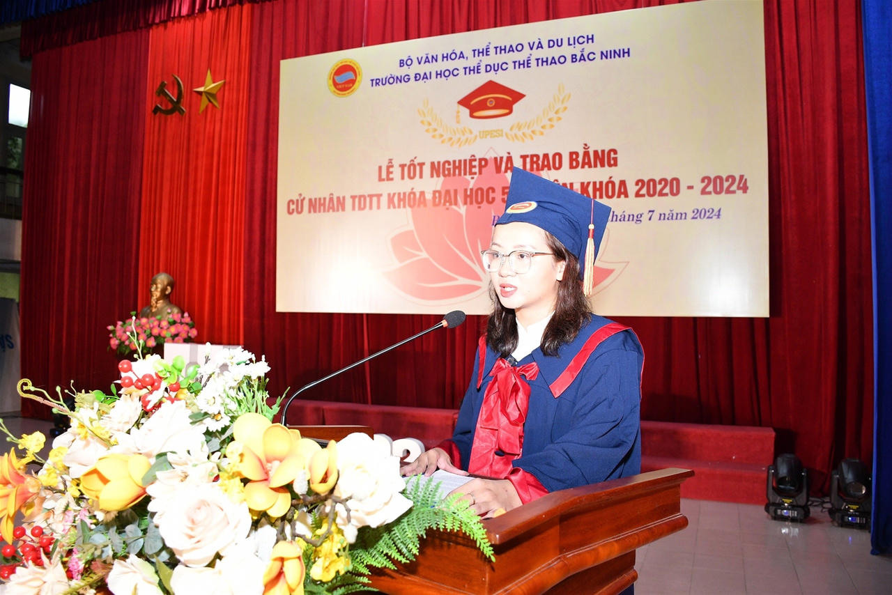 Trường Đại học TDTT Bắc Ninh tổ chức Lễ tốt nghiệp và trao bằng cử nhân TDTT năm 2024