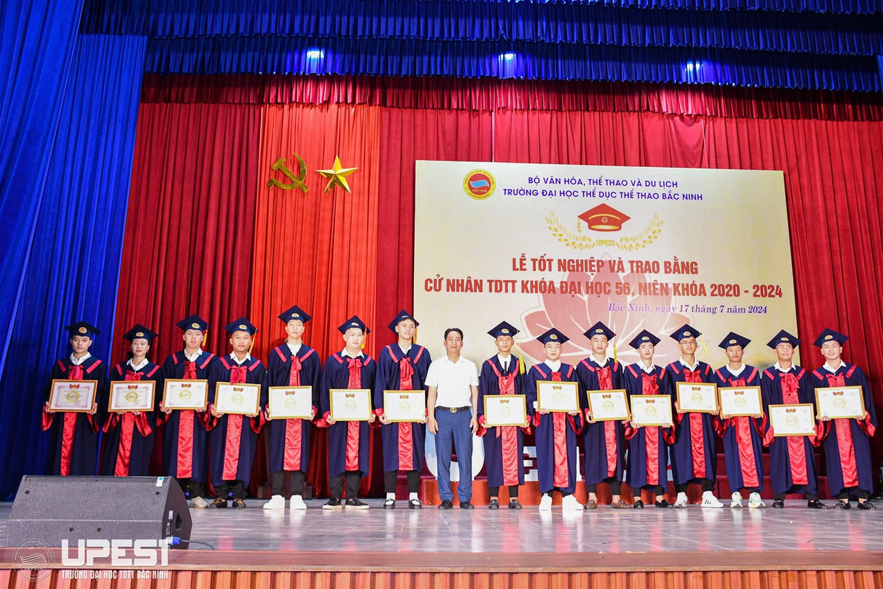 Trường Đại học TDTT Bắc Ninh tổ chức Lễ tốt nghiệp và trao bằng cử nhân TDTT năm 2024