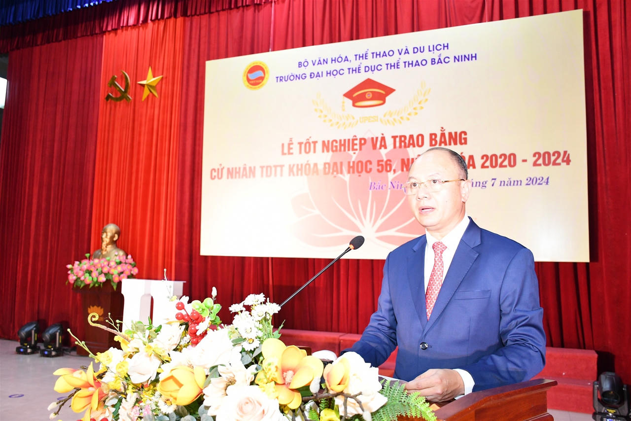 Trường Đại học TDTT Bắc Ninh tổ chức Lễ tốt nghiệp và trao bằng cử nhân TDTT năm 2024