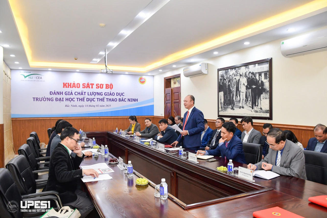 Khảo sát sơ bộ đánh giá chất lượng cơ sở giáo dục (chu kỳ 2) tại Trường Đại học TDTT Bắc Ninh