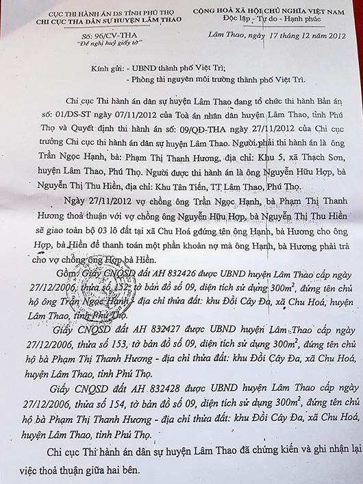 Thành phố Việt Trì – Phú Thọ: Người dân “mỏi mòn” chờ cấp sổ đỏ!