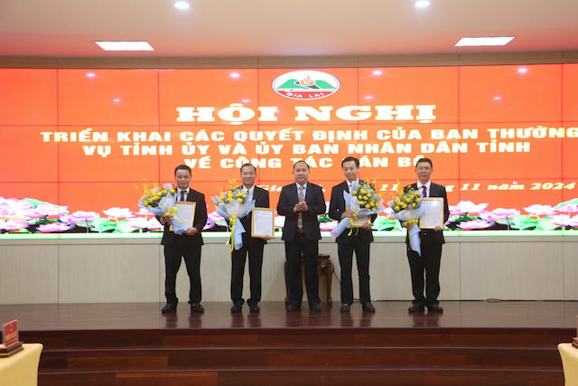 Gia Lai điều động, bổ nhiệm loạt cán bộ chủ chốt