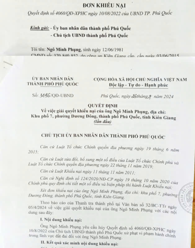 Kiên Giang: Cần xem xét lại việc thu hồi và cưỡng chế đất tại Phú Quốc