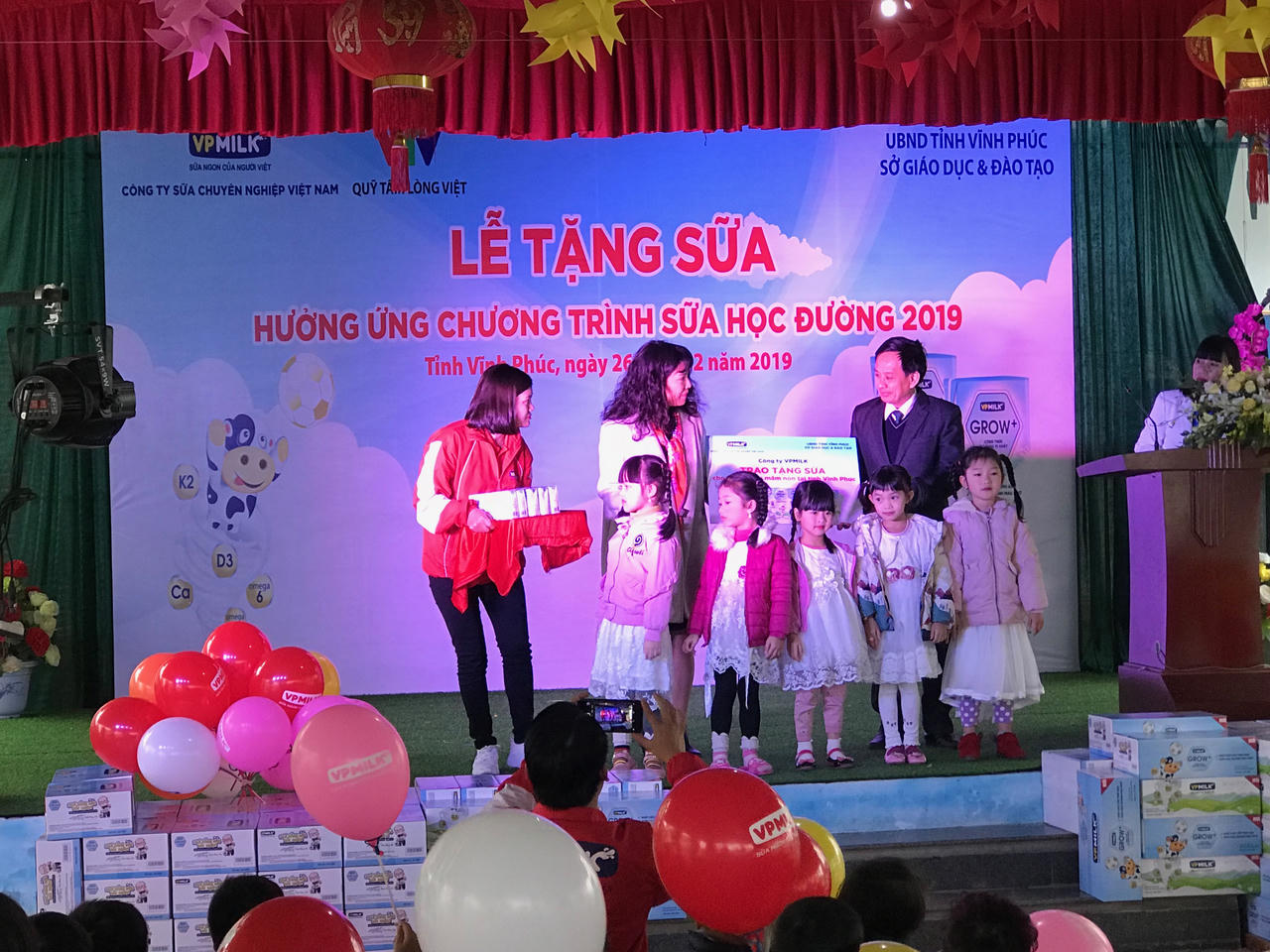 Hưởng ứng chương trình sữa học đường, VPMilk tặng 15 000 hộp sữa VPMilk Grown+ tại Vĩnh Phúc