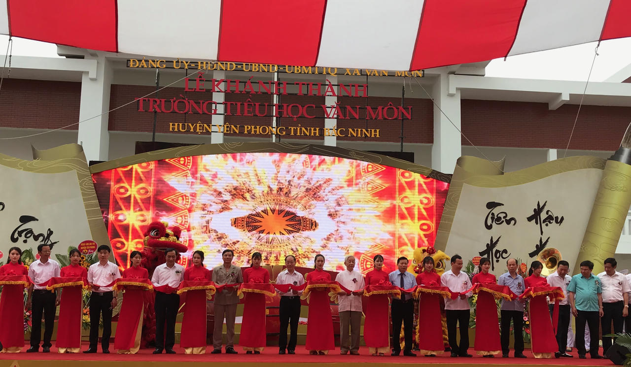 Tập đoàn Hanaka đầu tư gần 70 tỷ đồng để xây dựng Trường Tiểu học Văn Môn xứng tầm Quốc gia