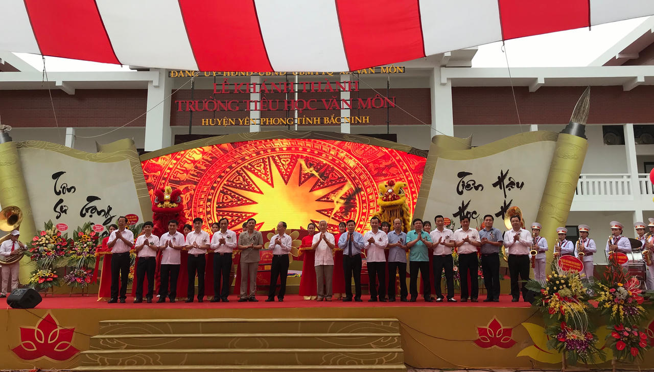 Tập đoàn Hanaka đầu tư gần 70 tỷ đồng để xây dựng Trường Tiểu học Văn Môn xứng tầm Quốc gia