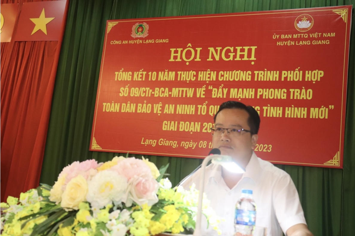 Công tác phối hợp “toàn dân bảo vệ an ninh Tổ quốc” tại Lạng Giang ngày càng hiệu quả