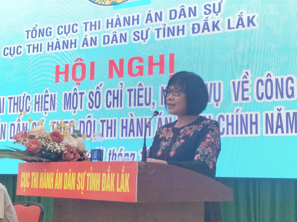 Thứ trưởng Đặng Hoàng Oanh: THADS Đắk Lắk cần tiếp tục tổ chức thi hành dứt điểm các vụ việc nổi cộm, phức tạp