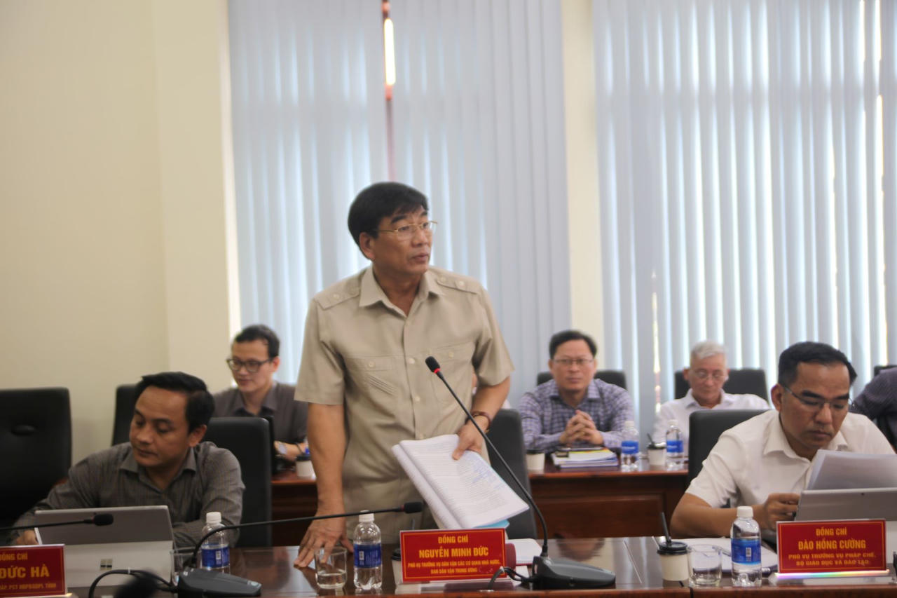 Hội đồng phối hợp PBGDPL Trung ương làm việc với huyện Cư Kuin