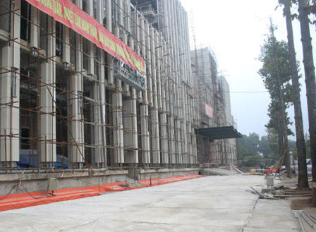  Bộ trưởng Bộ Xây dựng thị sát công trường nhà Quốc hội