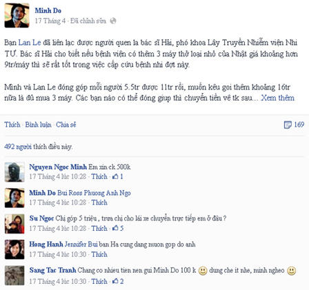 Cộng đồng mua máy thở cho bệnh nhi nhiễm sởi