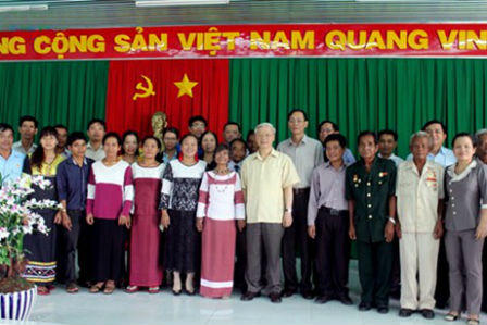 Tổng Bí thư thăm, làm việc tại Ninh Thuận