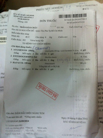 Bác sỹ chuyên môn kém, bệnh nhi tay chân miệng chết oan