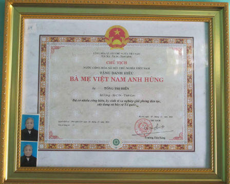 Người mẹ ngoại quốc được phong Mẹ Việt Nam anh hùng