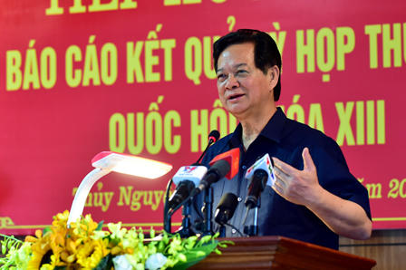 Thủ tướng Nguyễn Tấn Dũng tiếp xúc cử tri Hải Phòng