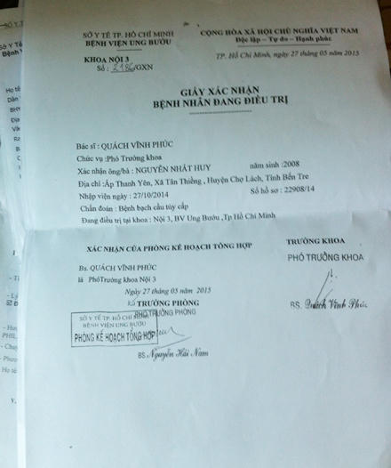 Bệnh nhi ung thư khắc khoải nỗi đau mồ côi mẹ