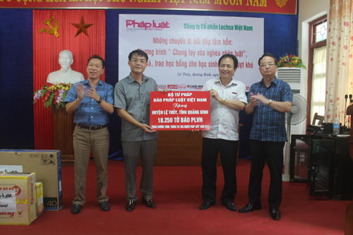 Báo PLVN, Công ty CP Lochsa Việt Nam đến với quê hương Đại tướng Võ Nguyên Giáp