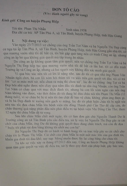 Nghi án động trời “đánh bà, chết cháu”?