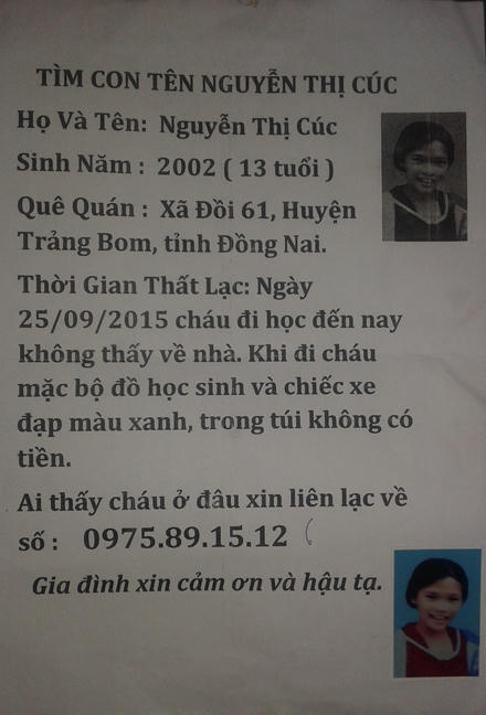 Con gái mất tích, mẹ bị gạ “đổi tình” lấy thông tin  
