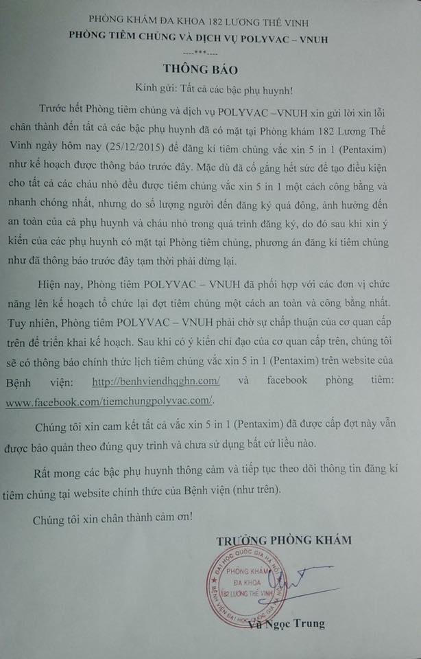 Xếp hàng cả đêm không được vắc-xin, phụ huynh coi là 'vụ lừa thế kỷ'