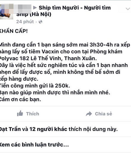 Thức trắng đêm “xếp hàng” vì vắc-xin, phụ huynh gửi tâm thư lên Bộ trưởng