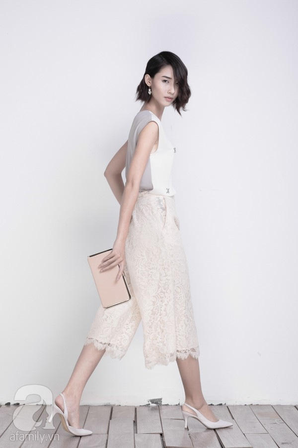 Trẻ trung, sành điệu với quần Culottes