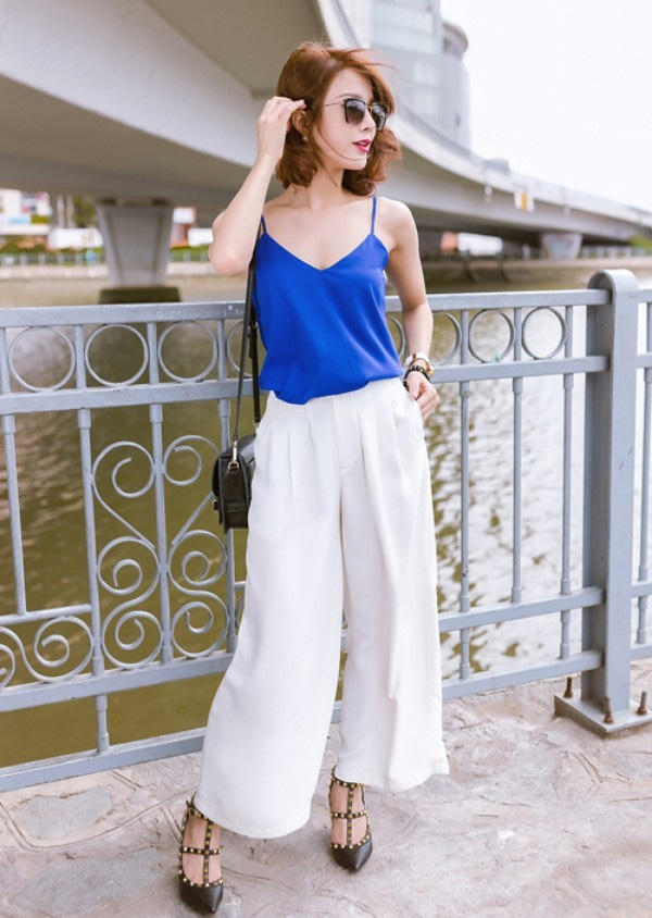 Trẻ trung, sành điệu với quần Culottes