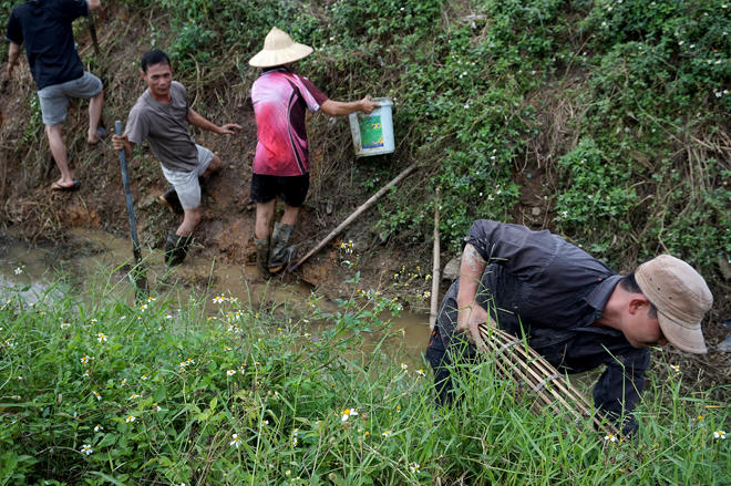 Trai tráng Thủ đô săn chuột đồng làm mồi nhậu