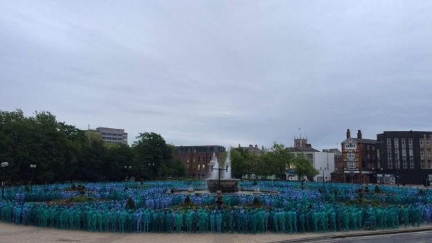 khỏa thân, nghệ thuật, Spencer Tunick, Hull, nghệ thuật sắp đặt