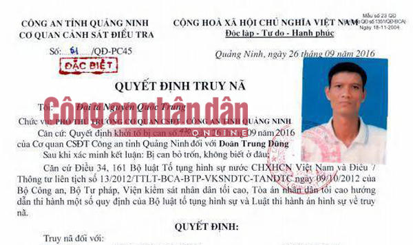 Công an phát lệnh truy nã đặc biệt nghi can vụ giết 4 bà cháu