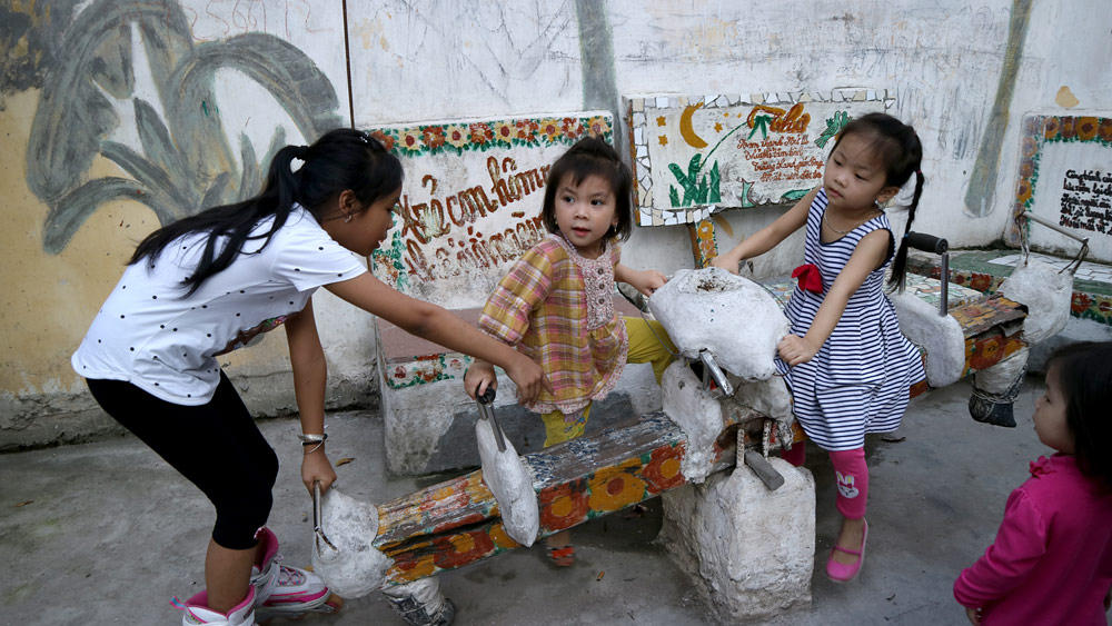 Làng bích báo, bích họa, độc nhất, độc dáo